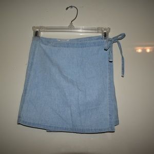Jean tie skirt